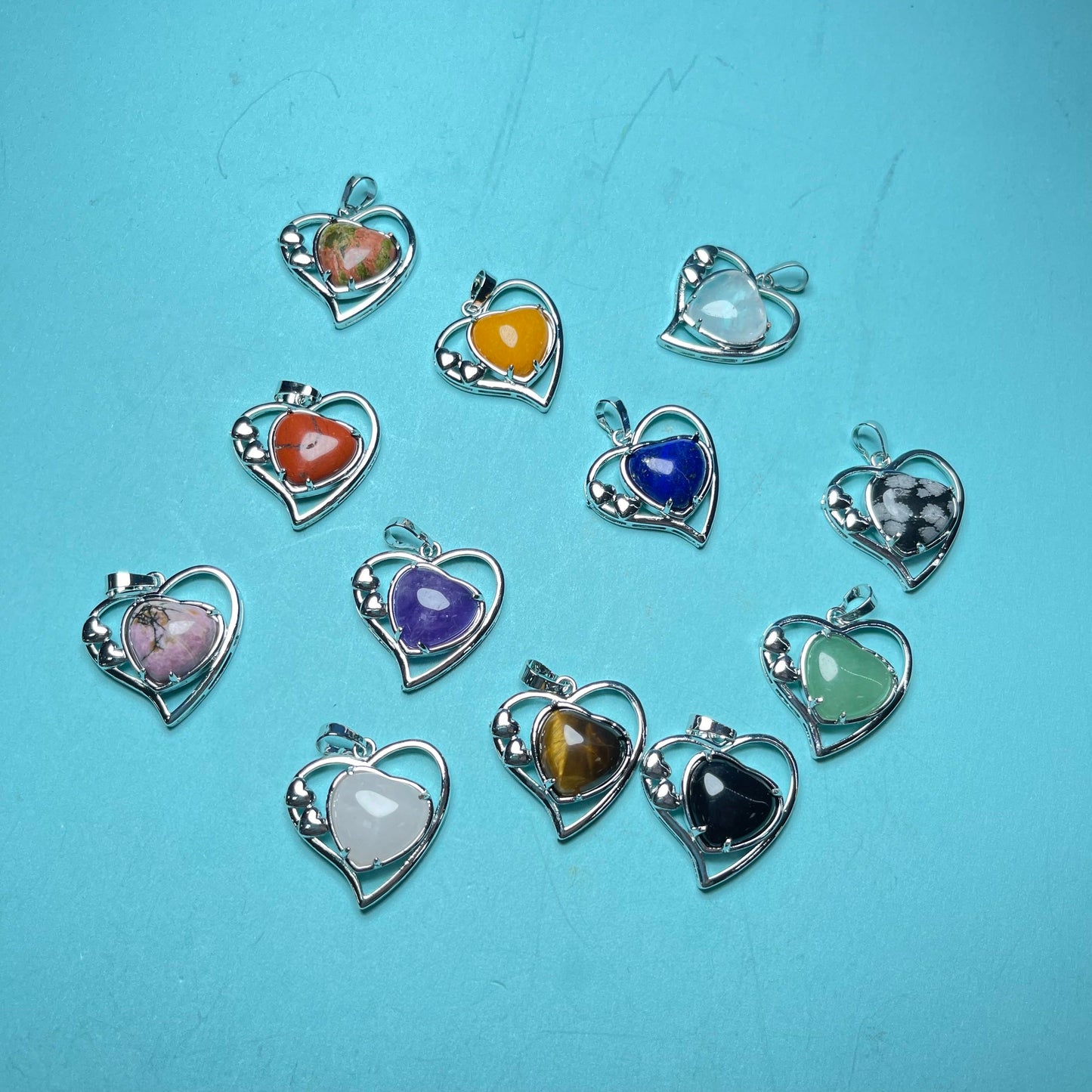 Crystal Pendants, set of 5,Butterfly,Shopping Bag