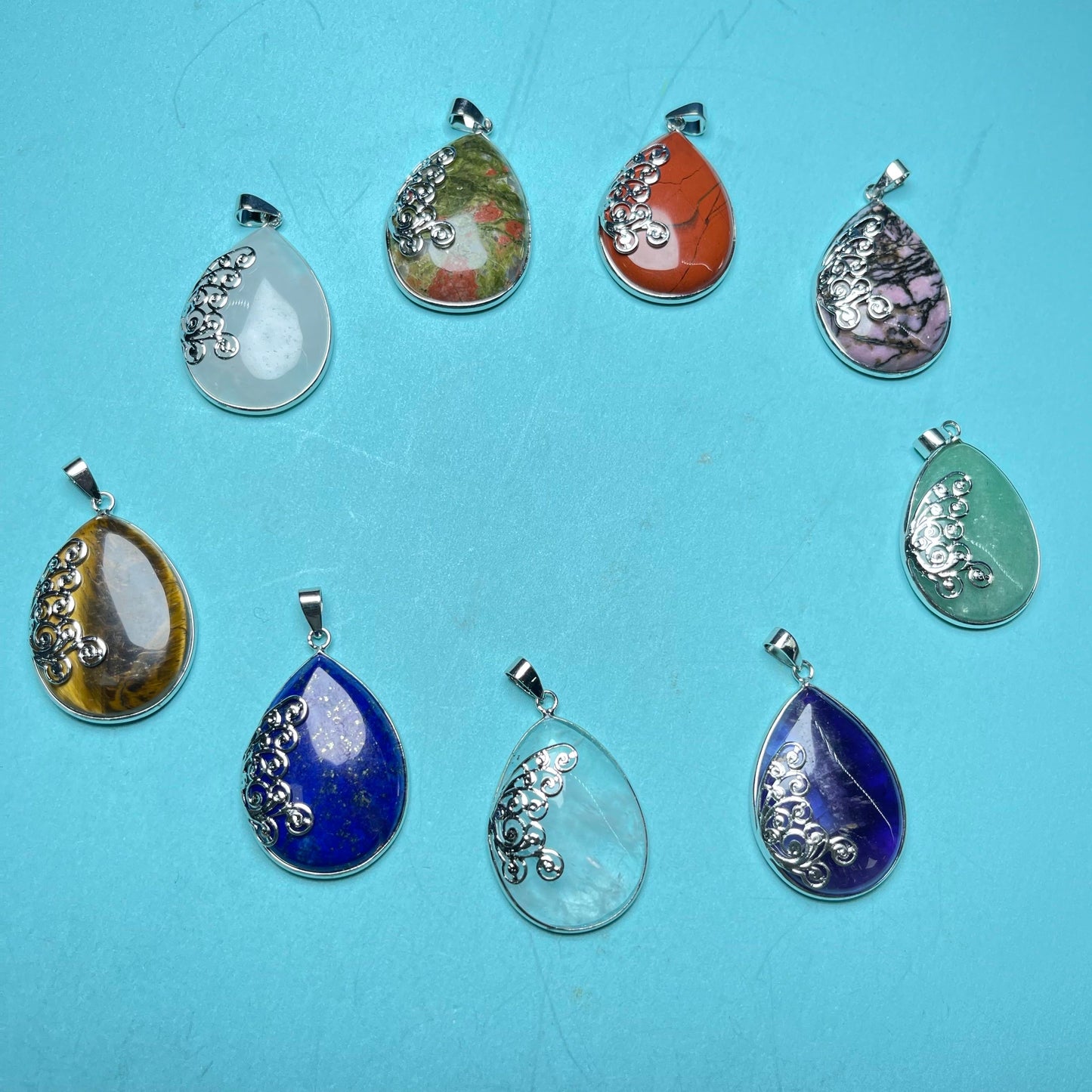 Crystal Pendant Water Drop,set of 4