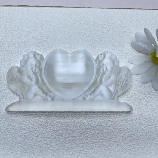 Selenite Angel Heart