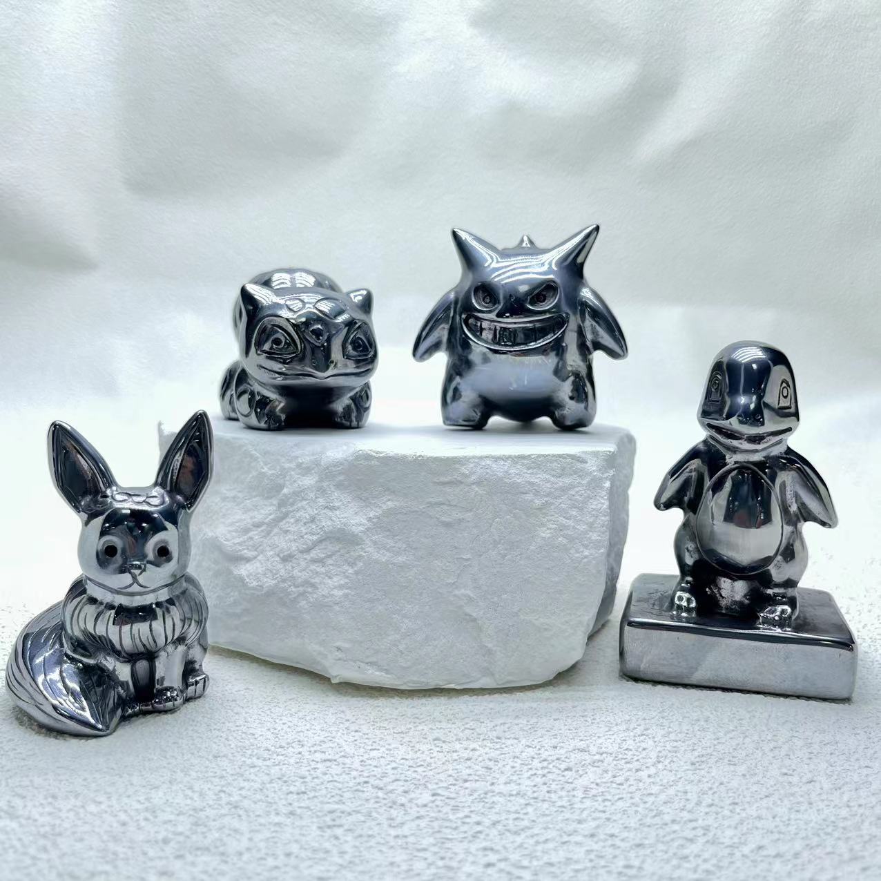 Titanium Pokemon Crystal carvings,set of 1