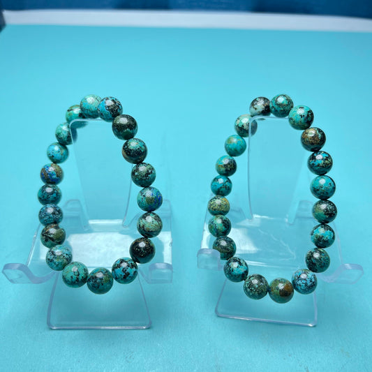 Azurite Bracelet,set of 1 ,d=9.5mm