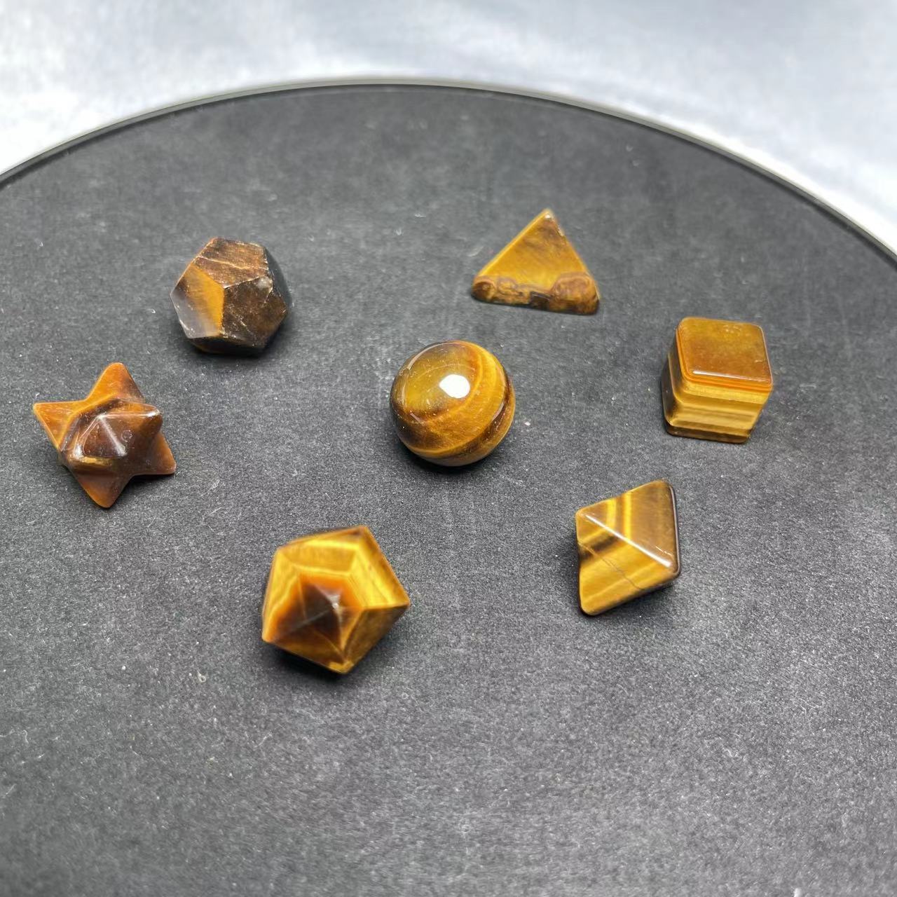 Chakra Puzzle Natural Crystal，Set of 1