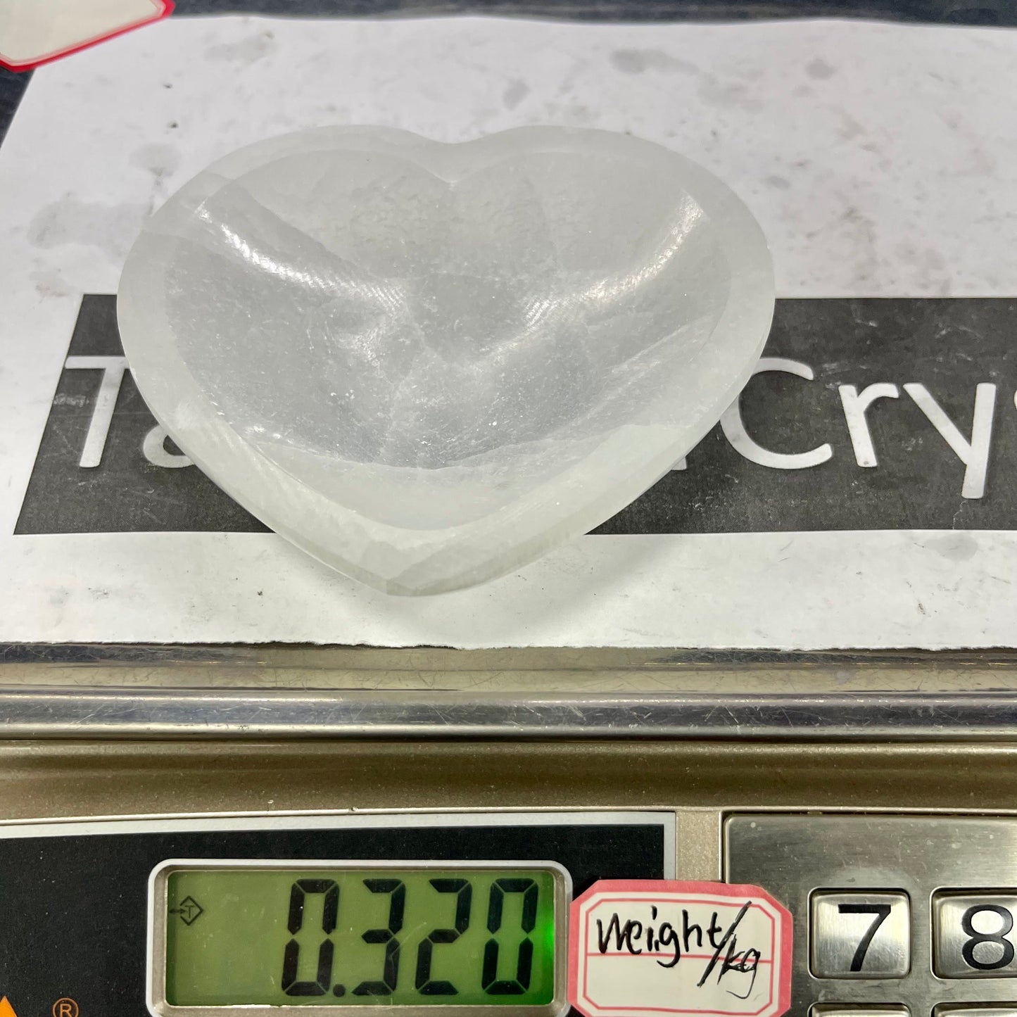 Selenite Heart Bowl