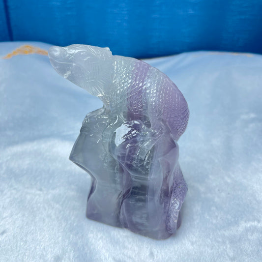 Fluorite Lizard, Green ,Purple
