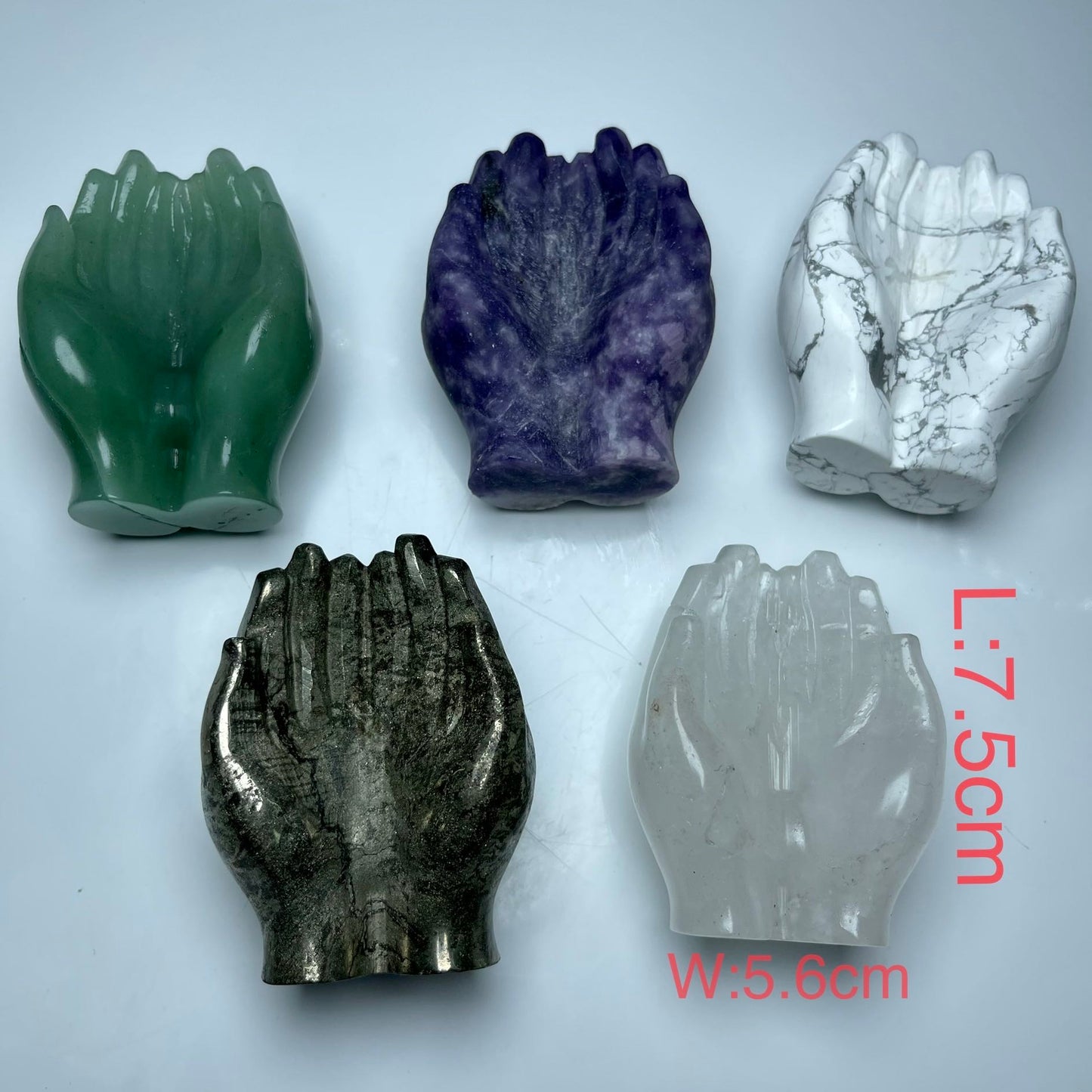 Hand Crystal Carving ,set of 1