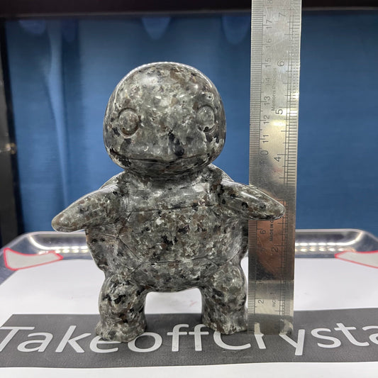 Squirtle crystal yooperlite carving ,16 cm tall