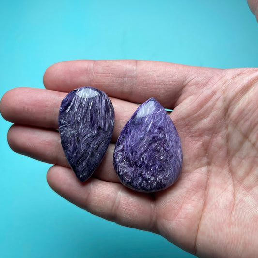 Charoite Water Drop Pendant, Sold by $3/gram