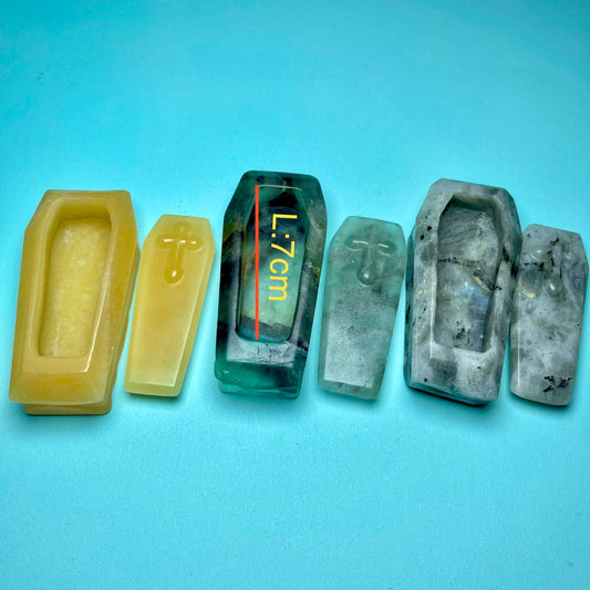 Coffin Crystal Carving ,set of 1