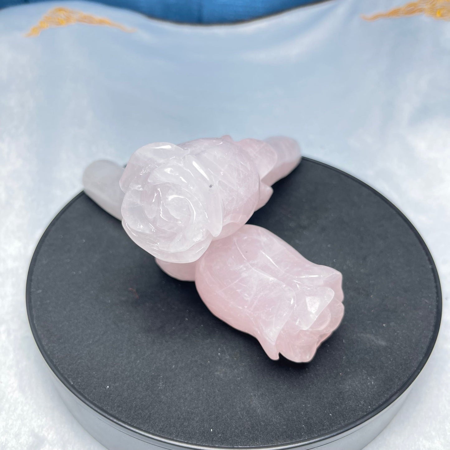 Rose Quartz Rose Healing Crystal,Set of 1