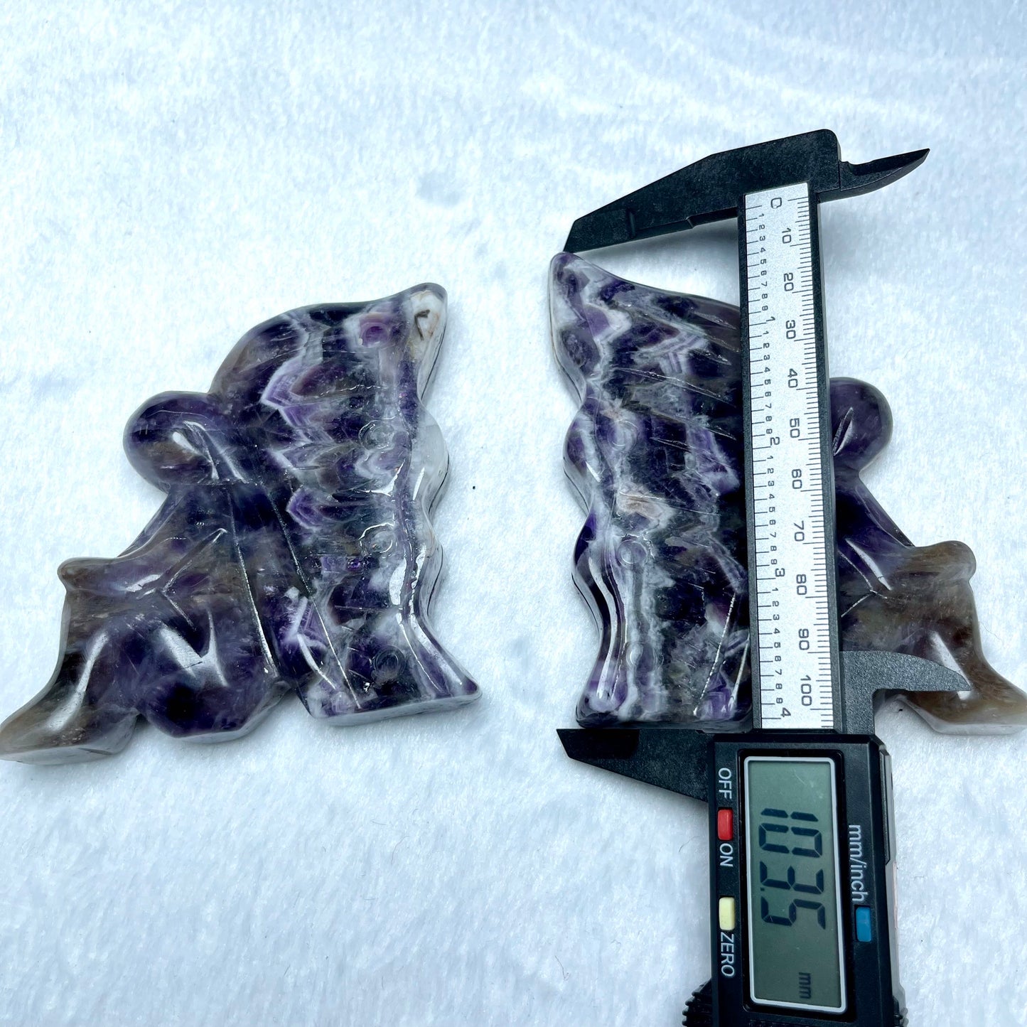 Fairy Carving, Moss Agate, Dream Amethyst,Set of 1