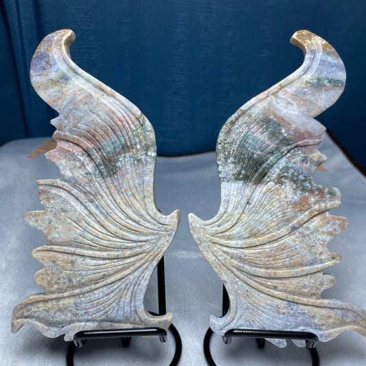 Ocean Jasper Wings, One pair