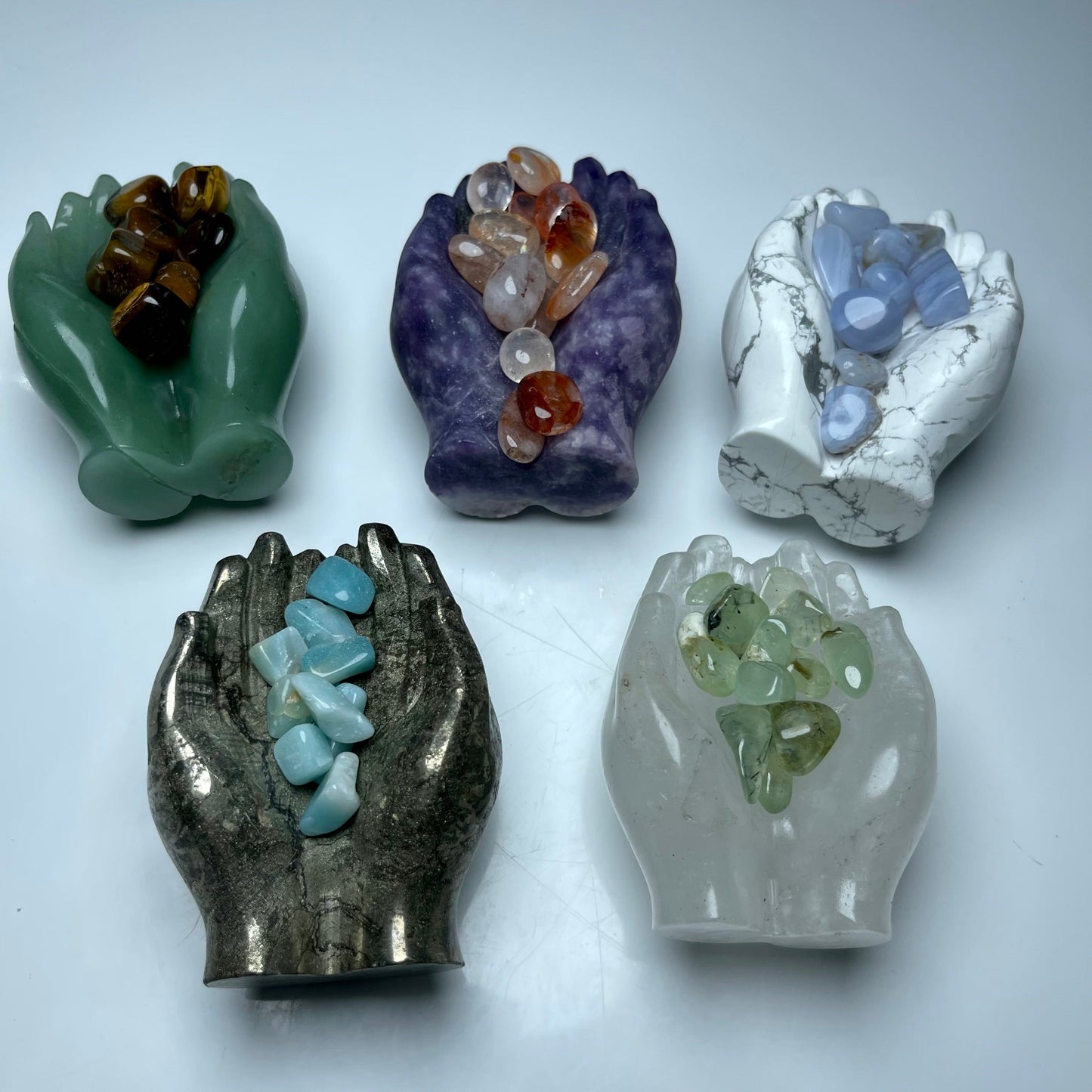 Hand Crystal Carving ,set of 1