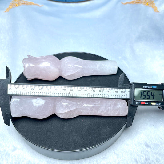 Rose Quartz Rose Healing Crystal,Set of 1