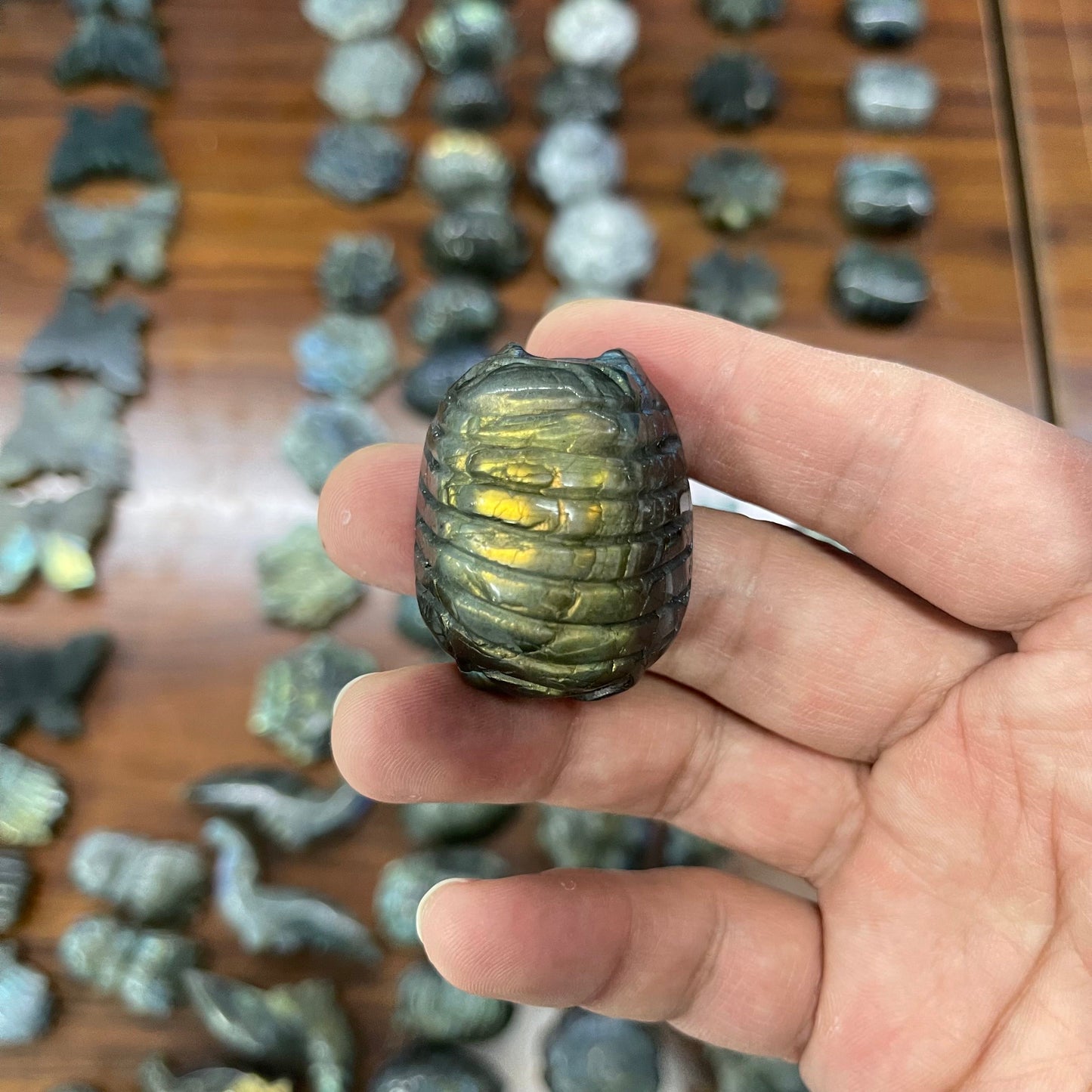 Labradorite carving,set of 1