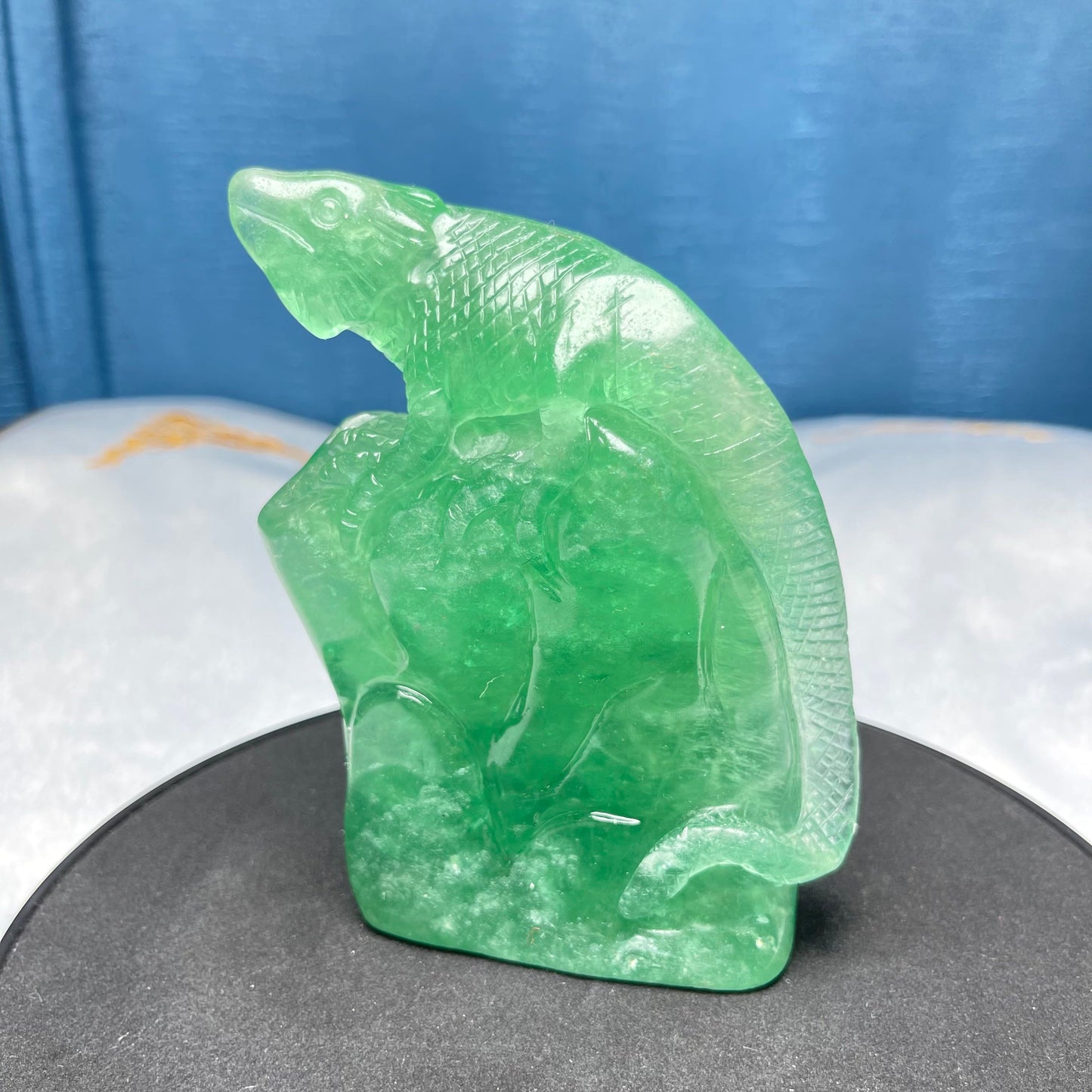 Fluorite Lizard, Green ,Purple