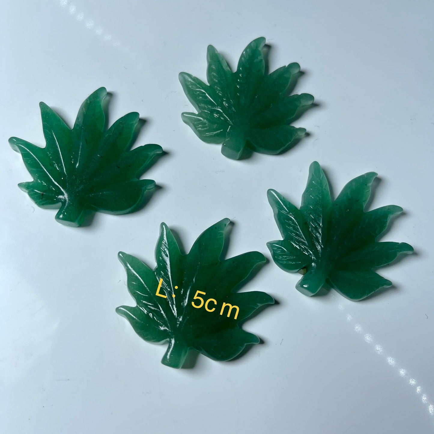 Bigger Feather,Aventurine leaves,Magic Wand,Sitting Alien,Goddess Carvings,set of 2