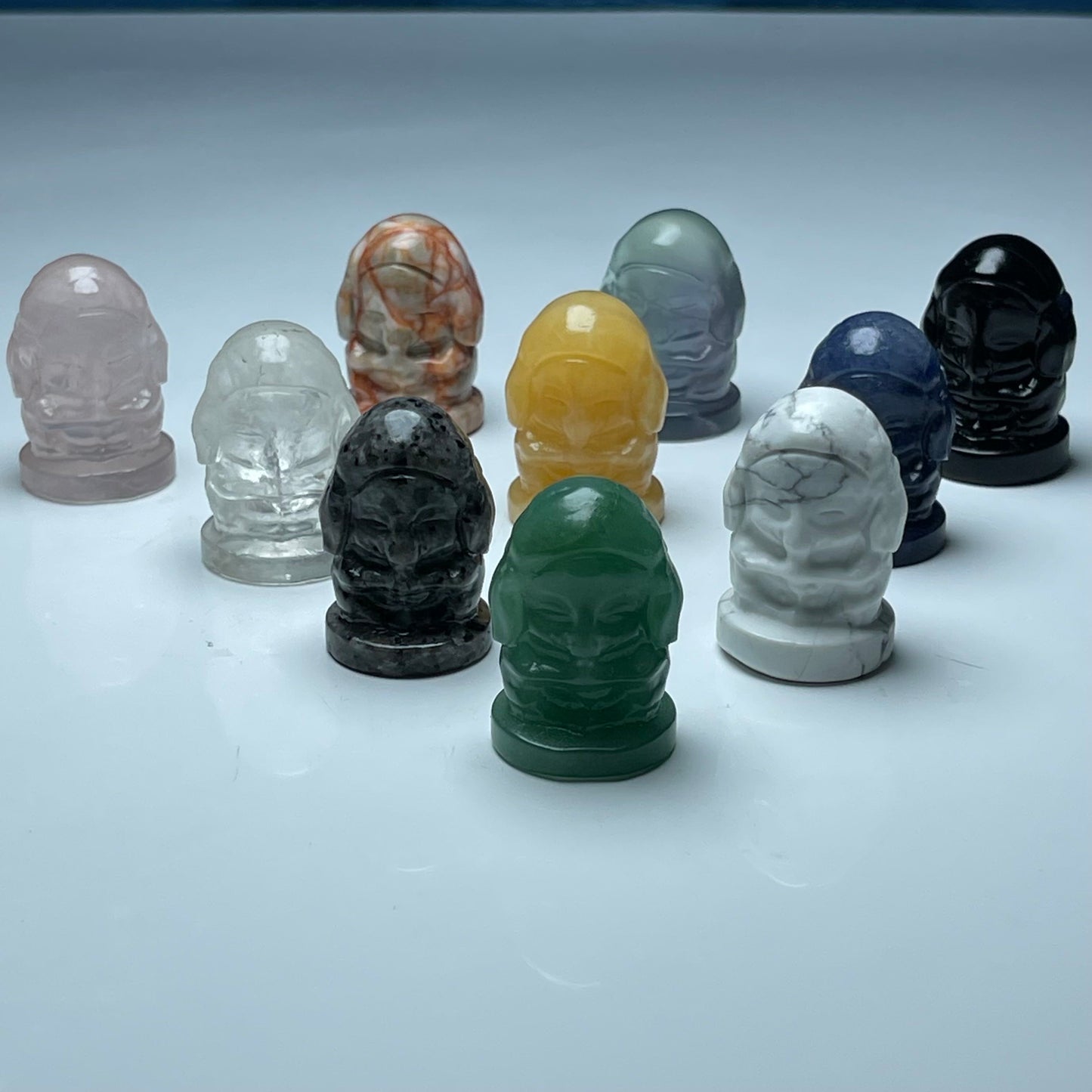 Small Judge crystal carving ,set of 3