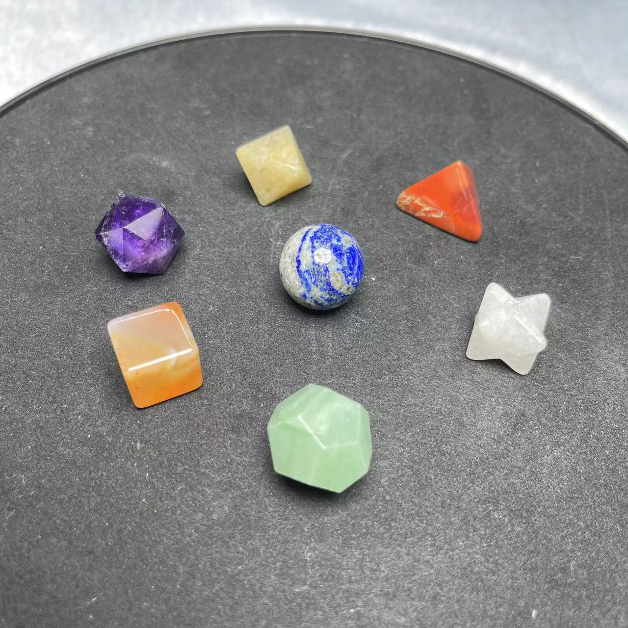 Chakra Puzzle Natural Crystal，Set of 1