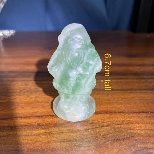 Green Fluorite Santa