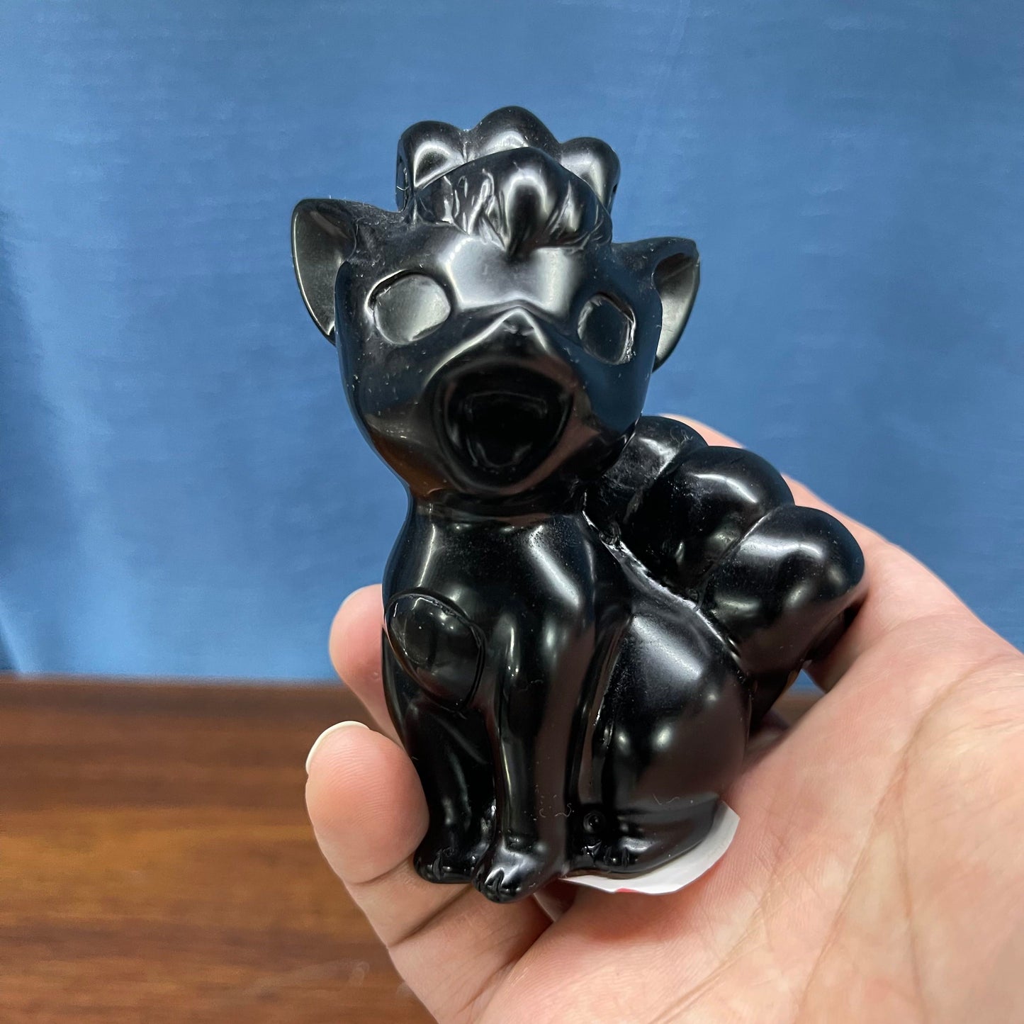 Obsidian Pokemon crystal carving,9cm,set of one