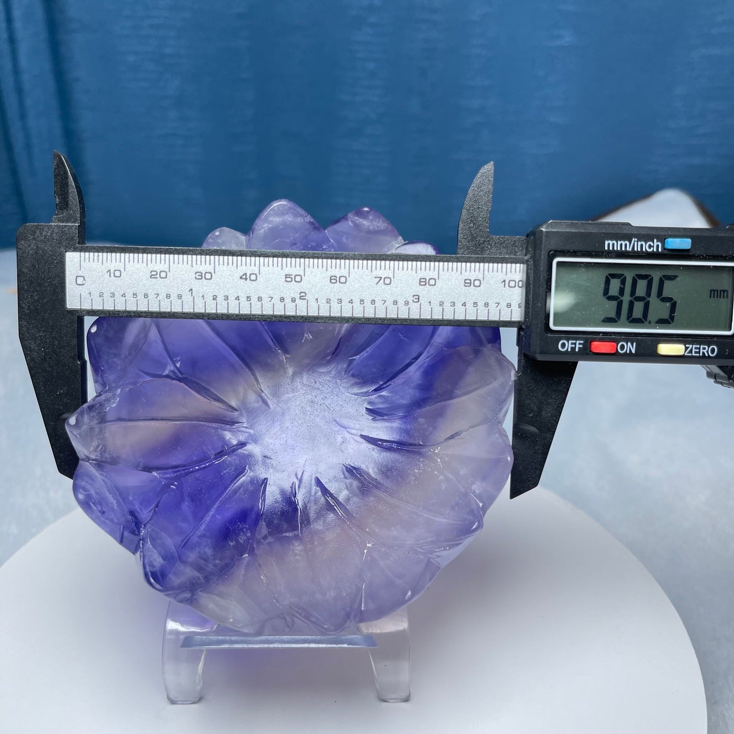 Fluorite Lotus Carving,Set of 1