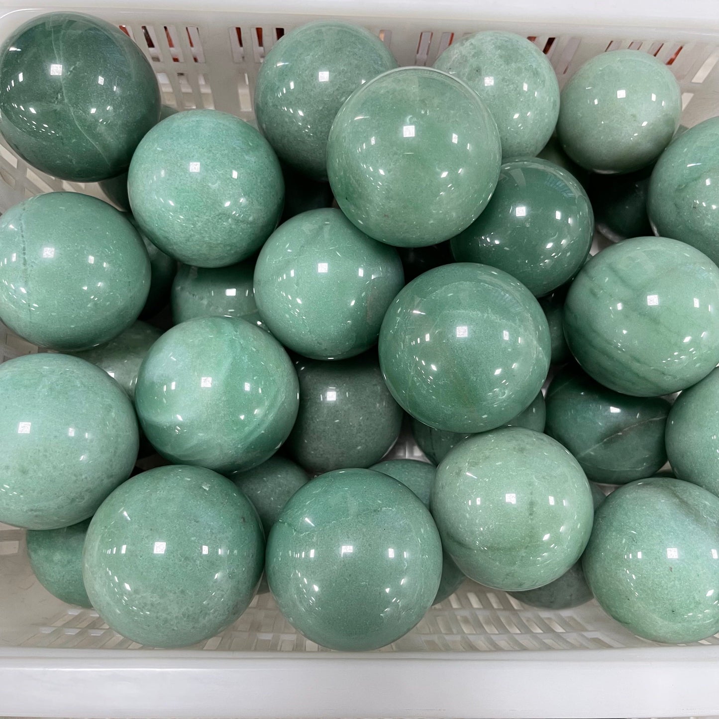 Grüner Aventurin Große Kugel Natürliche Farbe Heilkristall