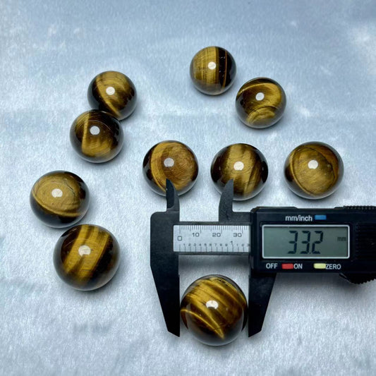 Yellow Tiger Eye Stone sphere Natural Ball Crystal Rock